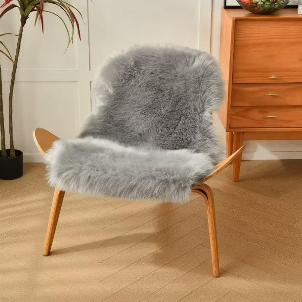 Faux Sheepskin Fluffy Rugs Chair Seat Covers