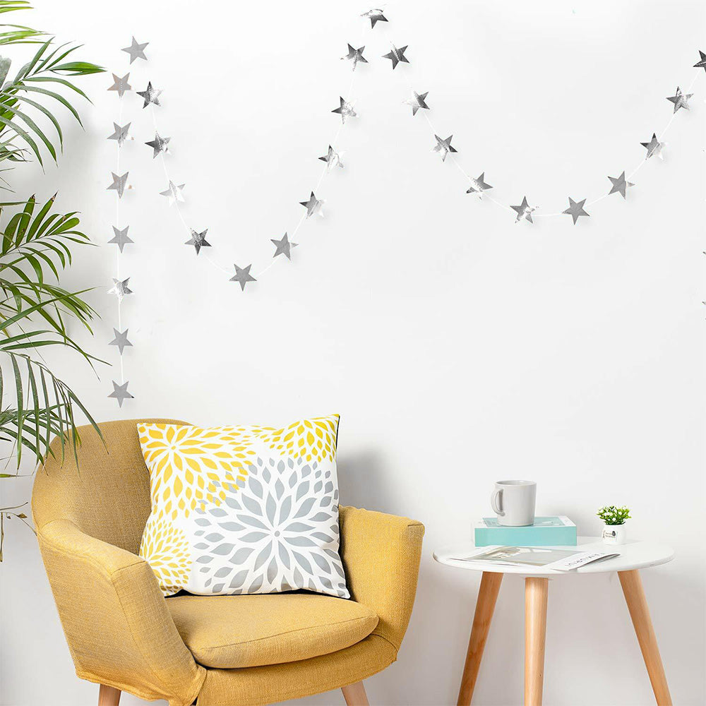 5 Pack 4m Thick Paper Star Garland Bunting Banners for Parties Weddings