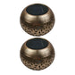 2Pcs Hollowed Shadow Outdoor Solar Lamp