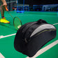 Badminton Bag for 4 to 6 Rackets with Shoe Compartment and Shoulder Strap