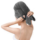 5Pcs Microfiber Hair Towel Wrap with Elastic Strap for Women