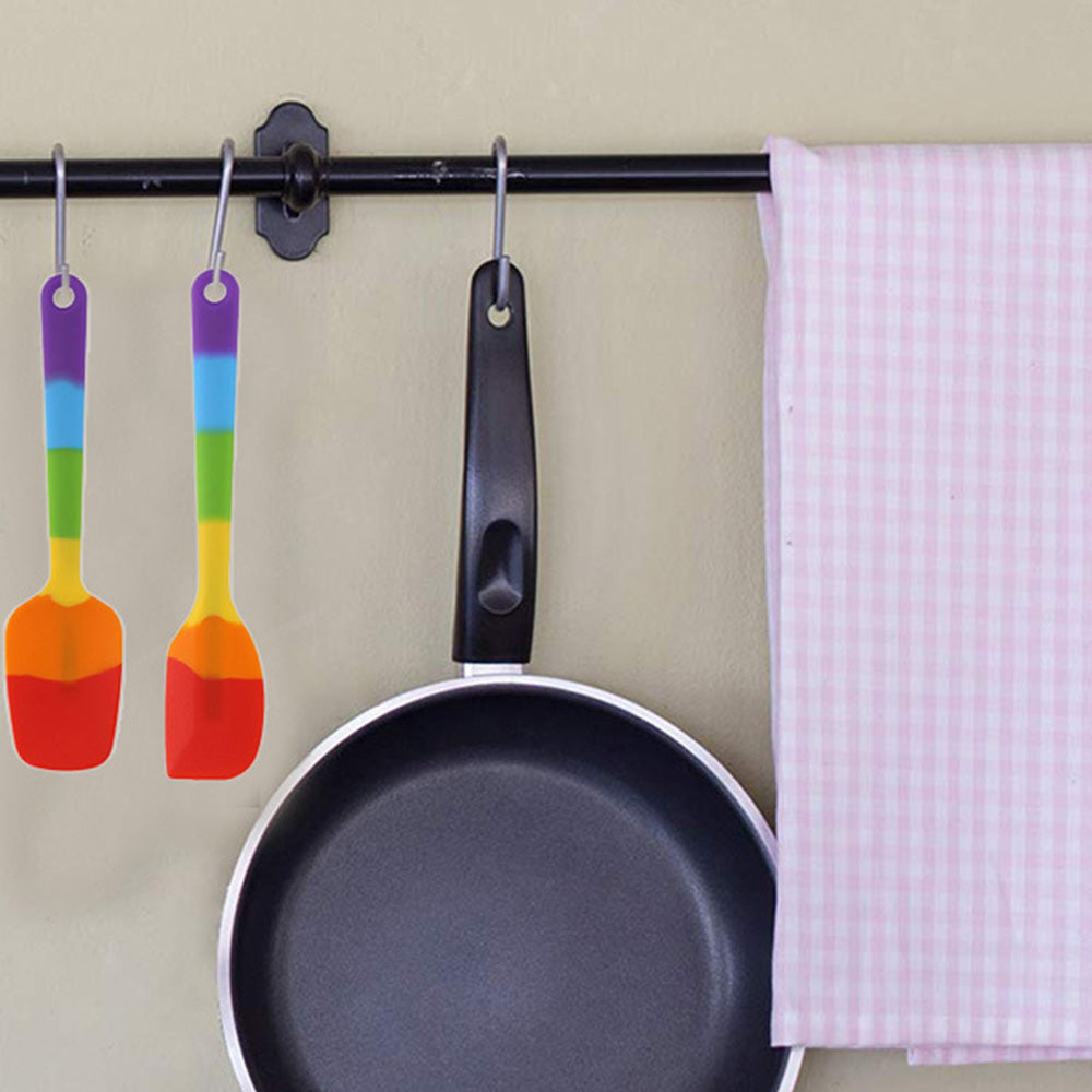 9PCS Silicone Spatula Set Non stick Spoon Utensil Baking Tools With Ergonomic Grip
