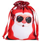 10Pcs 40x30cm Christmas Drawstring Bags Christmas Sack Holiday Wrapping Sacks