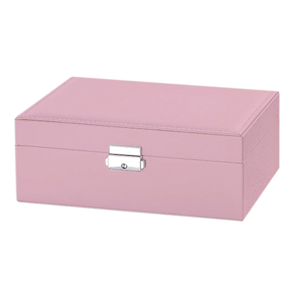 Jewellery Organiser Case Box Holder Storage Earring Ring Display with Lock and Key