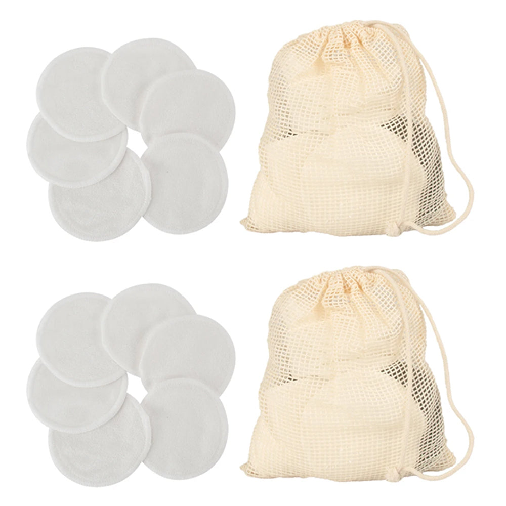 40Pcs Reusable Makeup Remover Pads with a Mesh Bag and Storage Box