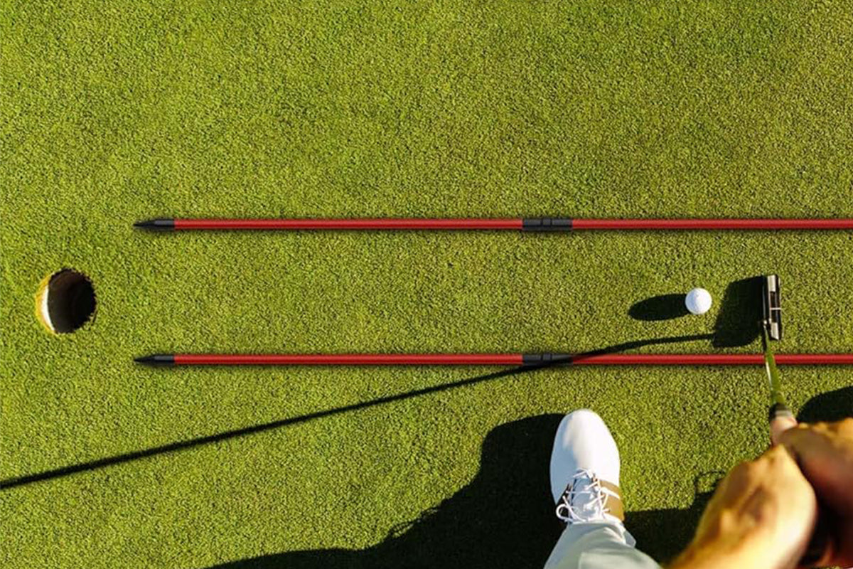 3-Section Golf Alignment Stick Foldable Swing Training Aid