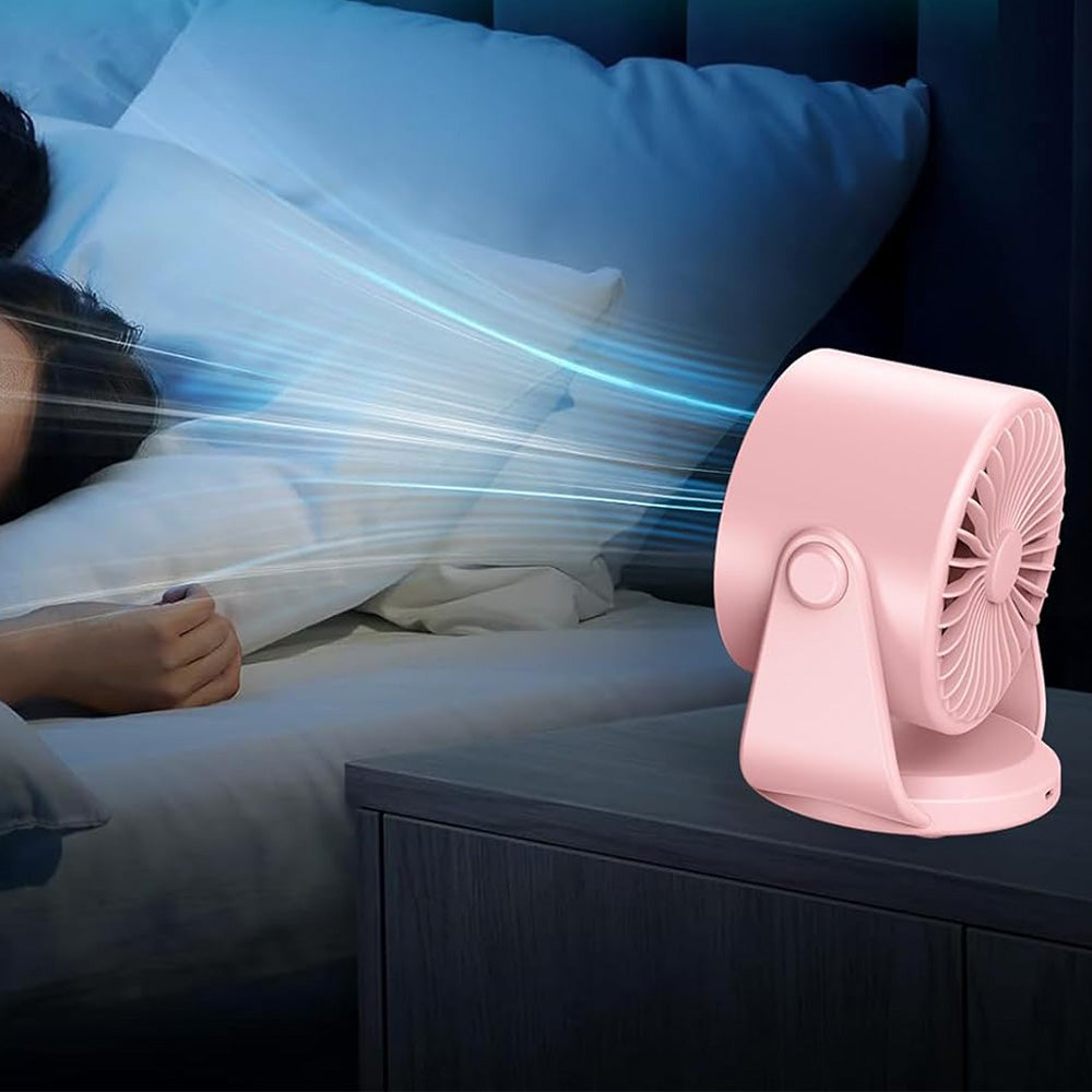 Table Fans Digital Display Rechargeable Fan Ultra Quiet Wall Mounted Desk Fans