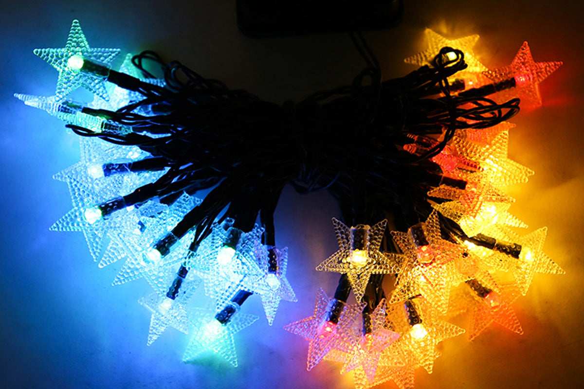 Outdoor Solar String Flower Lights Fairy Lights for Garden and Christmas Decoration