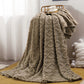 2Pcs Soft Warm Reversible Faux Long Plush Blanket
