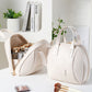 Portable PU Leather Cosmetic Bag with Handle