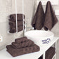 6-Piece Set Pure Cotton Soft Absorbent Bath Towels for Bathroom