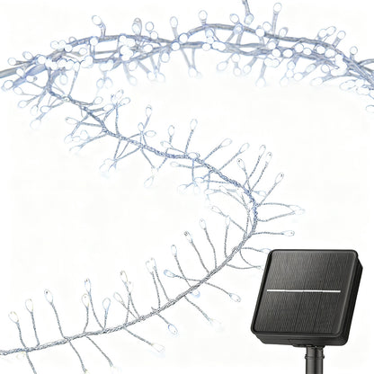 Solar String Lights Outdoor Waterproof Fairy Lights for Patio Balcony-Style 2