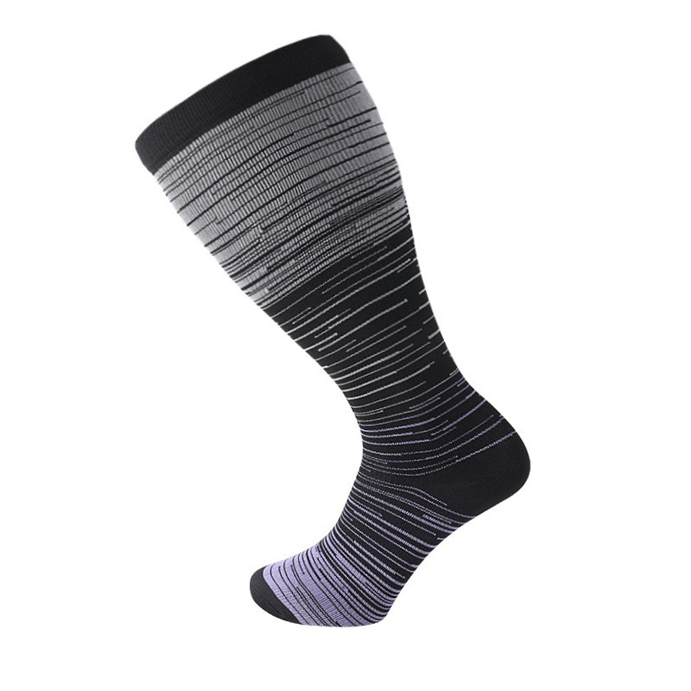 3 Pairs Plus Size Socks for Women Men Knee High Support for Nurses Pregnancy-Style 3
