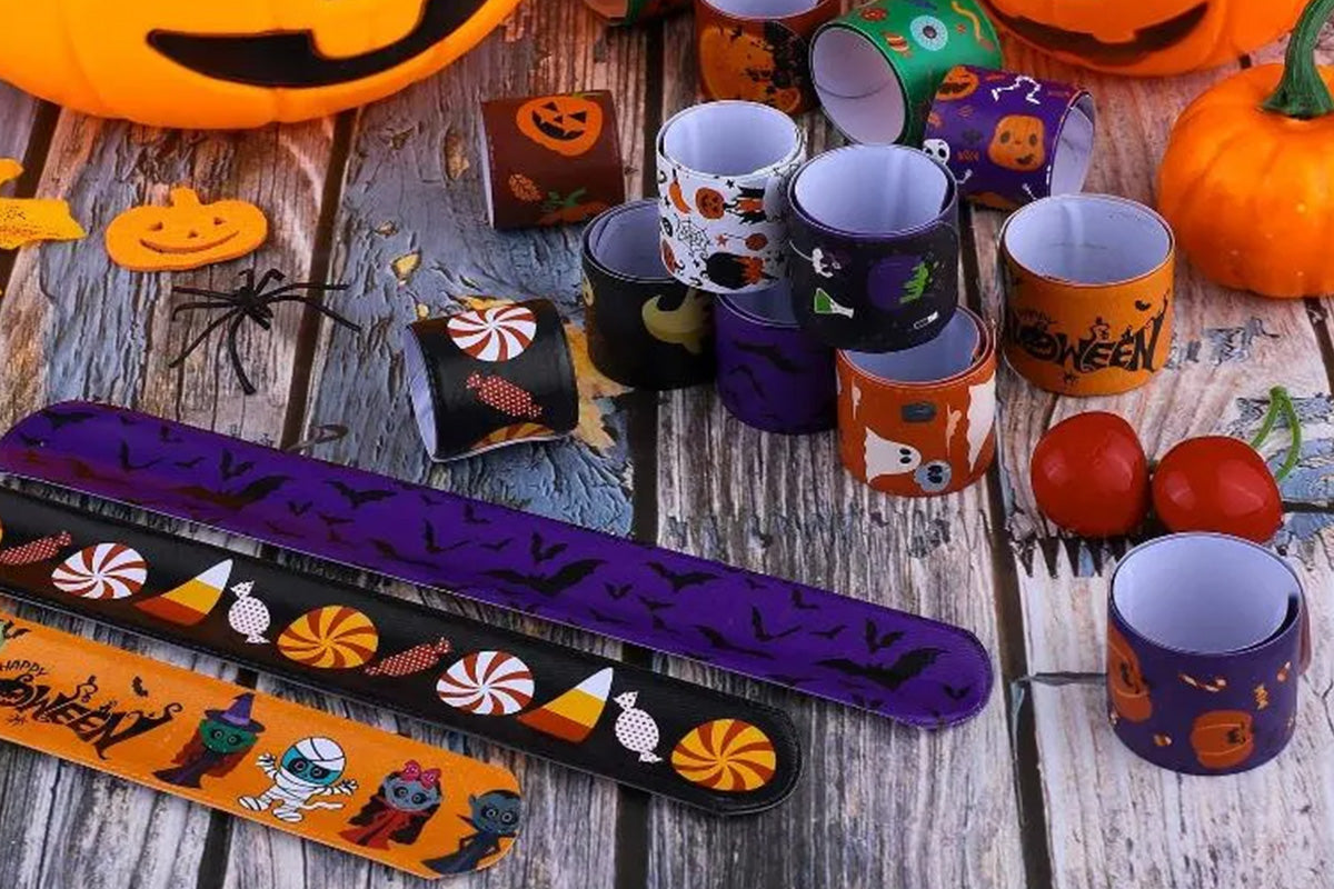 100Pcs Slap Bracelets Party Bracelet Gifts Birthday Decorations for School Holiday