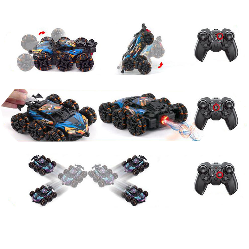 8 Wheels Stunt Car with Spray 360 Degree Hand Gesture Sensing RC Off Road Toy