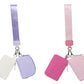 2-In-1 Dual-Pouch Wristlet Zipper Pouch Set Wallet Coin Purse Card Holder