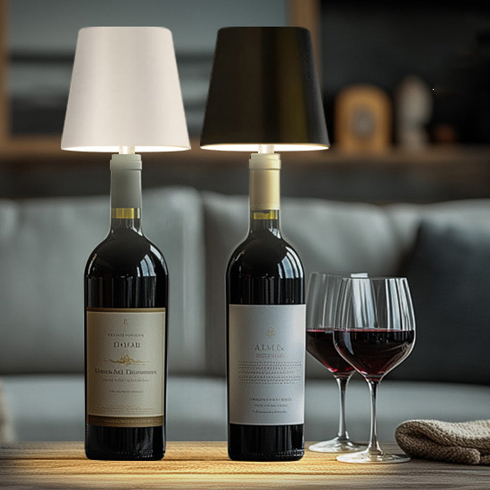 3 Colors Stepless Dimming Wine Bottle Lamp USB Charging LED Wine Bottle Lamp