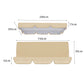 Waterproof Swing Canopy Replacement Swing Seat Sun Shade Cover with Seat Cover