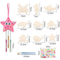 3D Rotating Marine Animals Wind Chime Kit for Kids Make Your Own Wind Chime Wooden Arts