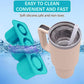 Ice Cube Tray for Stanley 30-40 Oz Tumbler Cup Silicone Ice Mold Maker with Lid