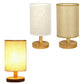 Small Bedside Night Table Lamp For Bedroom Minimalist Nightstand Lamp With Round Shade