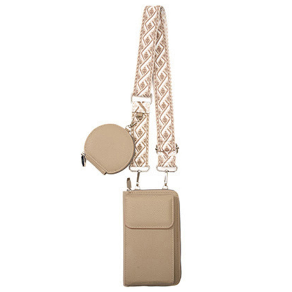 PU Leather Cell Phone Purse Small Crossbody Bags With Credit Card Slot