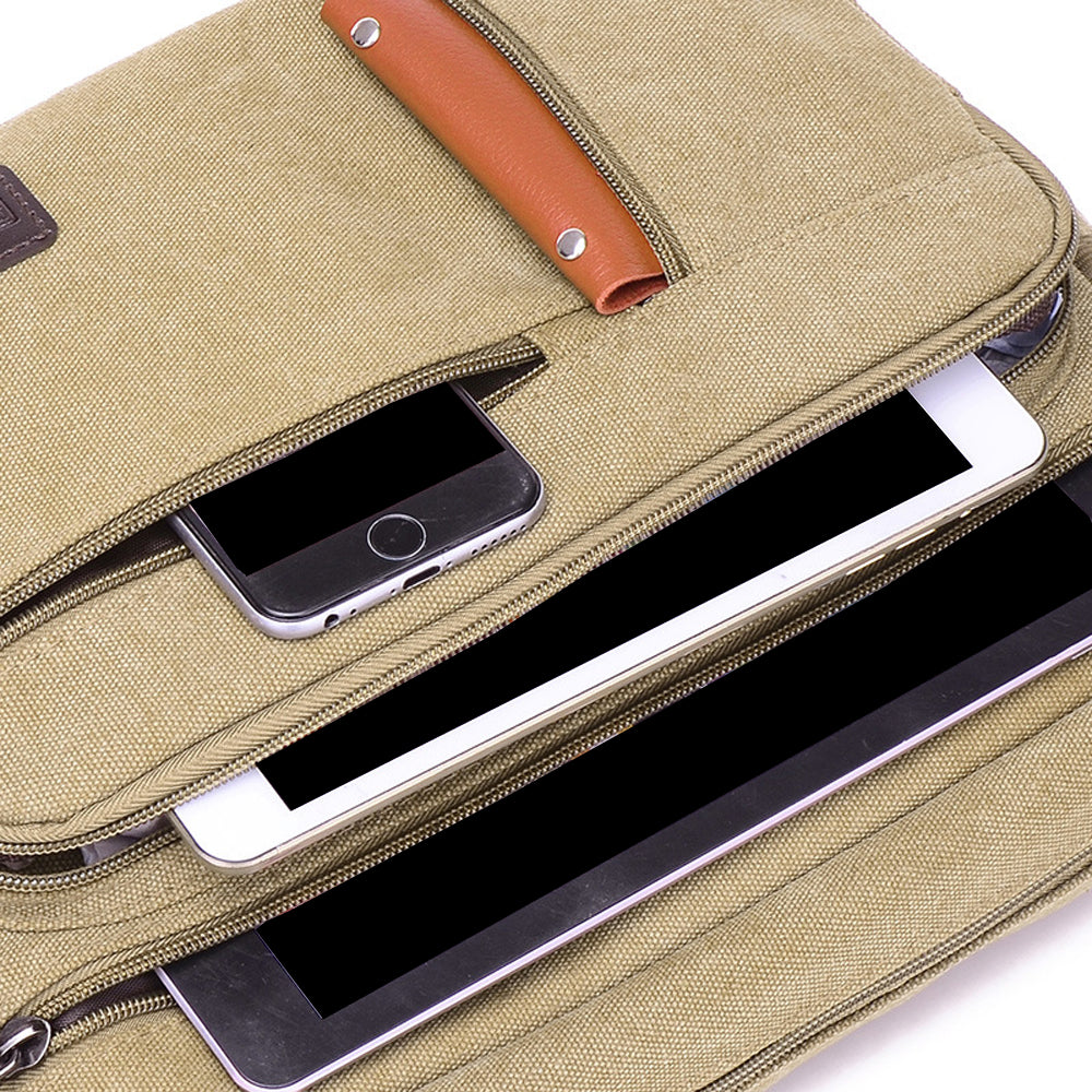 Men's Canvas Shoulder Messenger Bag Crossbody