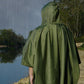 3 in 1 Portable Rain Poncho Waterproof Lightweight Emergency Raincoat with Pocket