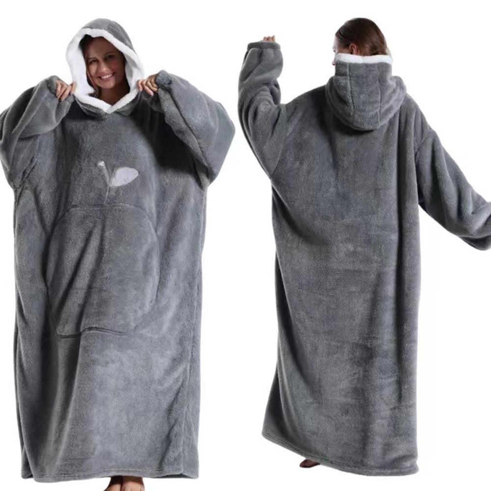 Unisex Hoodie Blanket Hooded Oversized Wearable Throw Blanket