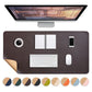 Large Water-Resistant Mouse Pad Leather Desk Pad Protector Non-Slip Desk Mat