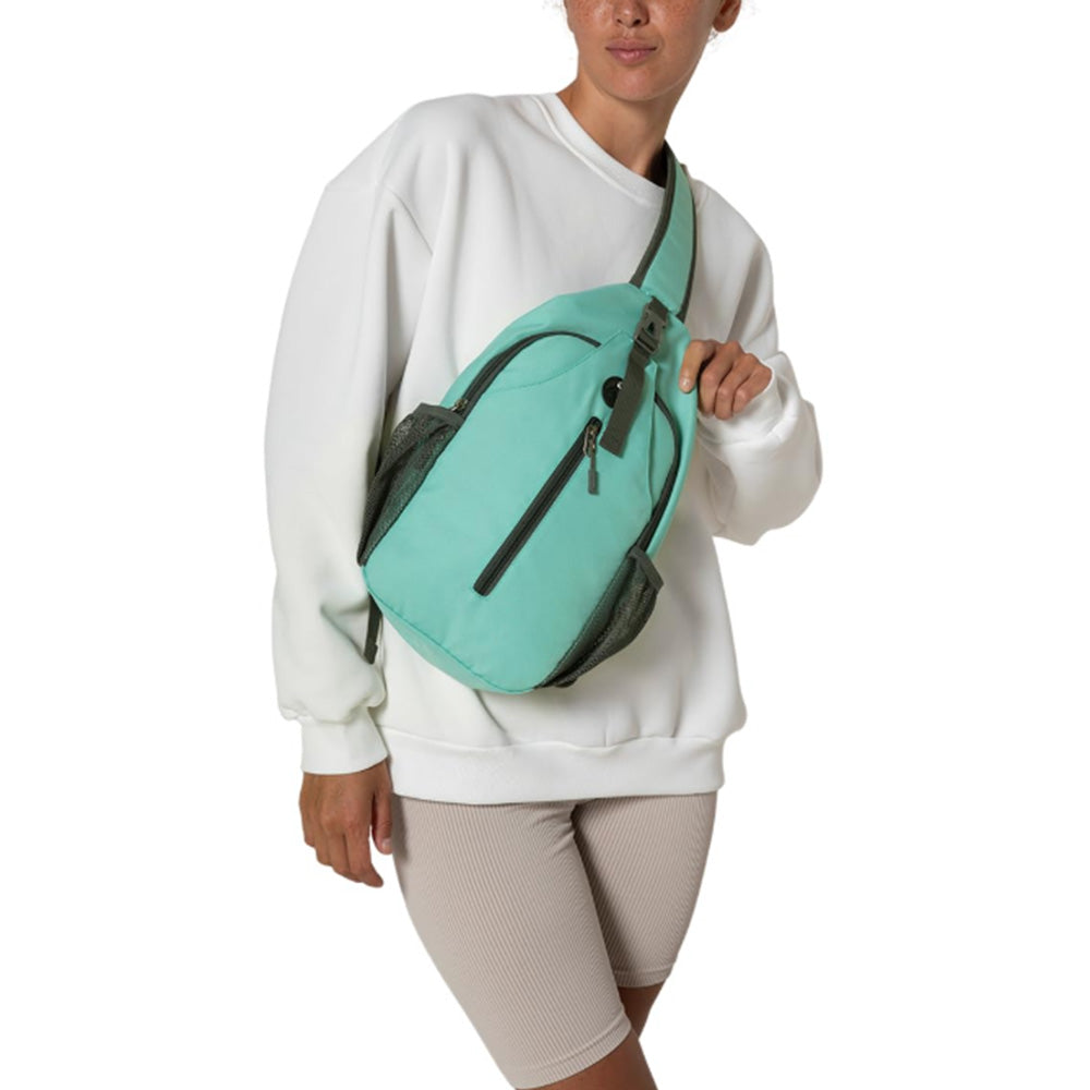 Water-Resistant Crossbody Sling Backpack for Travel and Daily Use