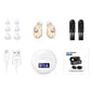 1 Pair Invisible Digital Hearing Aids Rechargeable Mini Sound Enhancer Amplifier