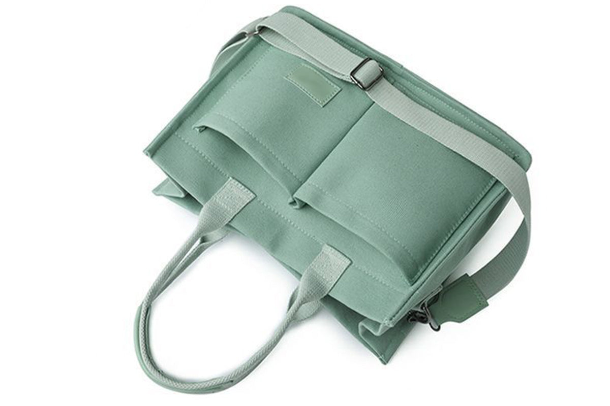 Tote Bag for Women With Compartments Canvas Crossbody Bags for Laptop Book