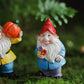 Mini Resin Dwarf Gnome Statue for Table and Garden Ornaments