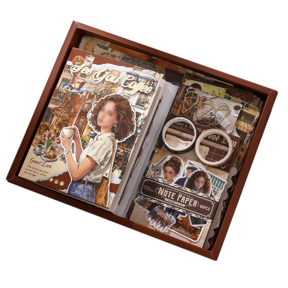Vintage Scrapbook Kit Bullet Junk Journal Kit with Journaling and Scrapbooking Supplies