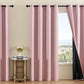 100 Percent Blackout Curtain Panel with Black Liner Heat & Light Blocking Drapes