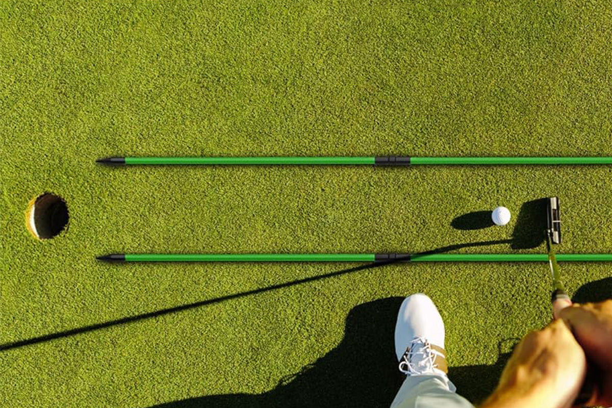 3-Section Golf Alignment Stick Foldable Swing Training Aid