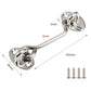 Cabin Hook Eye Brass Gate Hook Window Barn Door Latch Shed Lock Catch Holder