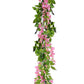 4Pcs Artificial Silk Wisteria Vine Hanging Garland 1.8 m for Home and Garden Decoration