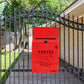 Locking Metal Mailbox Wall Mounted Key Lock Drop Mail Box Pastoral Style