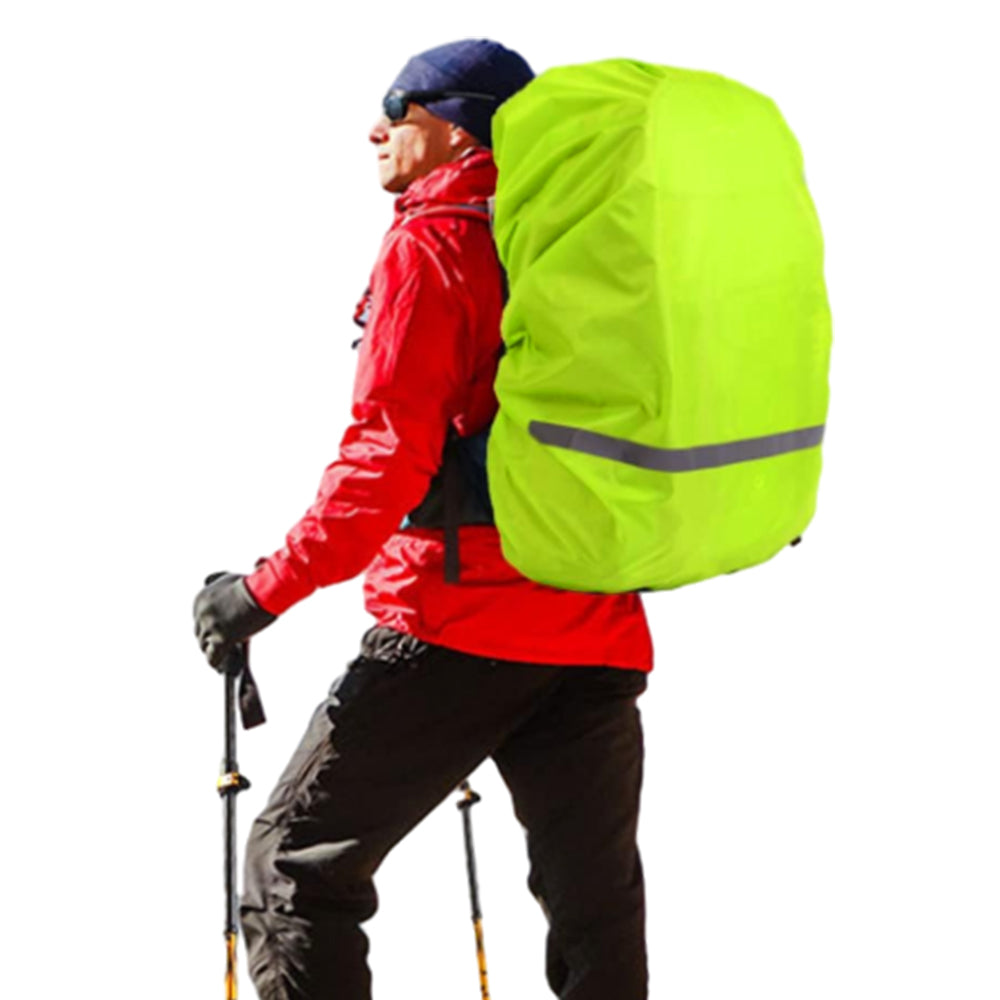 Water-Resistant Outdoor Backpack Rain Cover with Reflective Strip