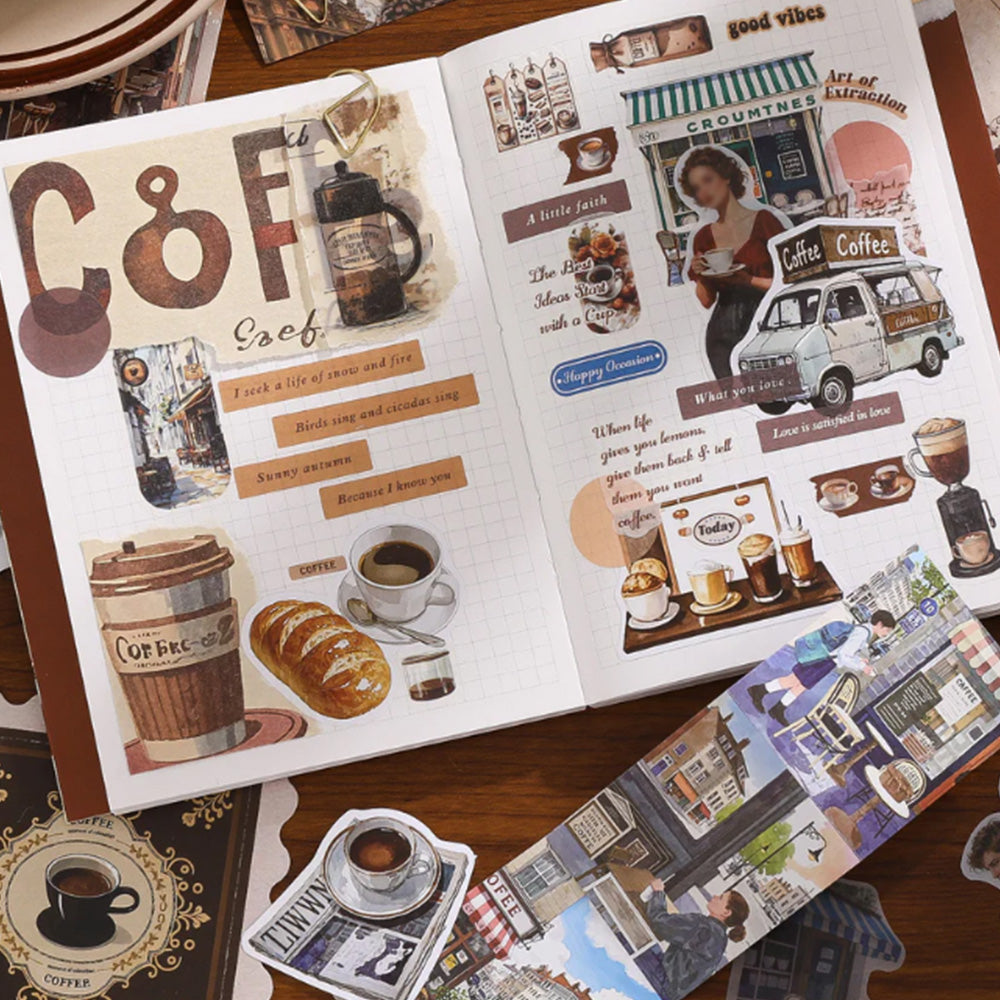 Vintage Scrapbook Kit Bullet Junk Journal Kit with Journaling and Scrapbooking Supplies