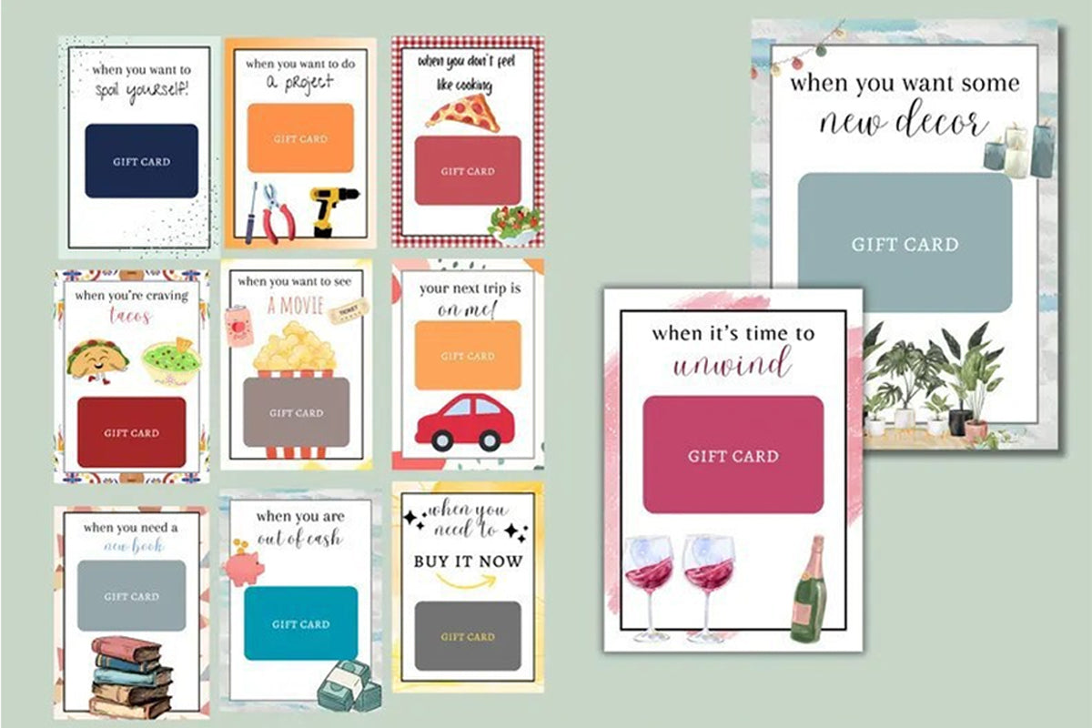 38-Sheets Christmas Gift Card Book Coil Bound Holiday Card Holder