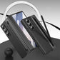 Phone Case for Samsung Z Fold 7 with Pen Holder Full Coverage Hinge Protection