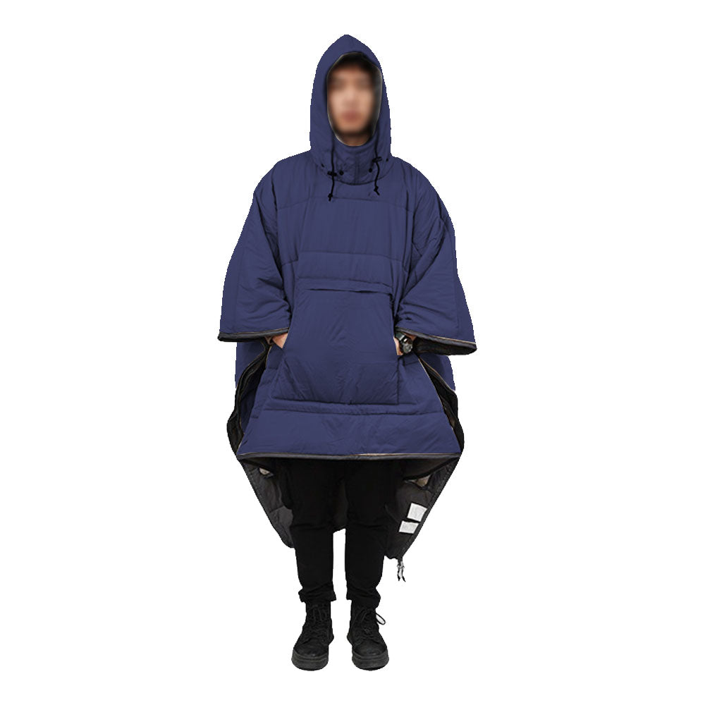 Camp Thermal Poncho Sleeping Bag Wearable Hooded Blanket