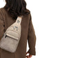 2Pcs PU Leather Sling Belt Chest Bag