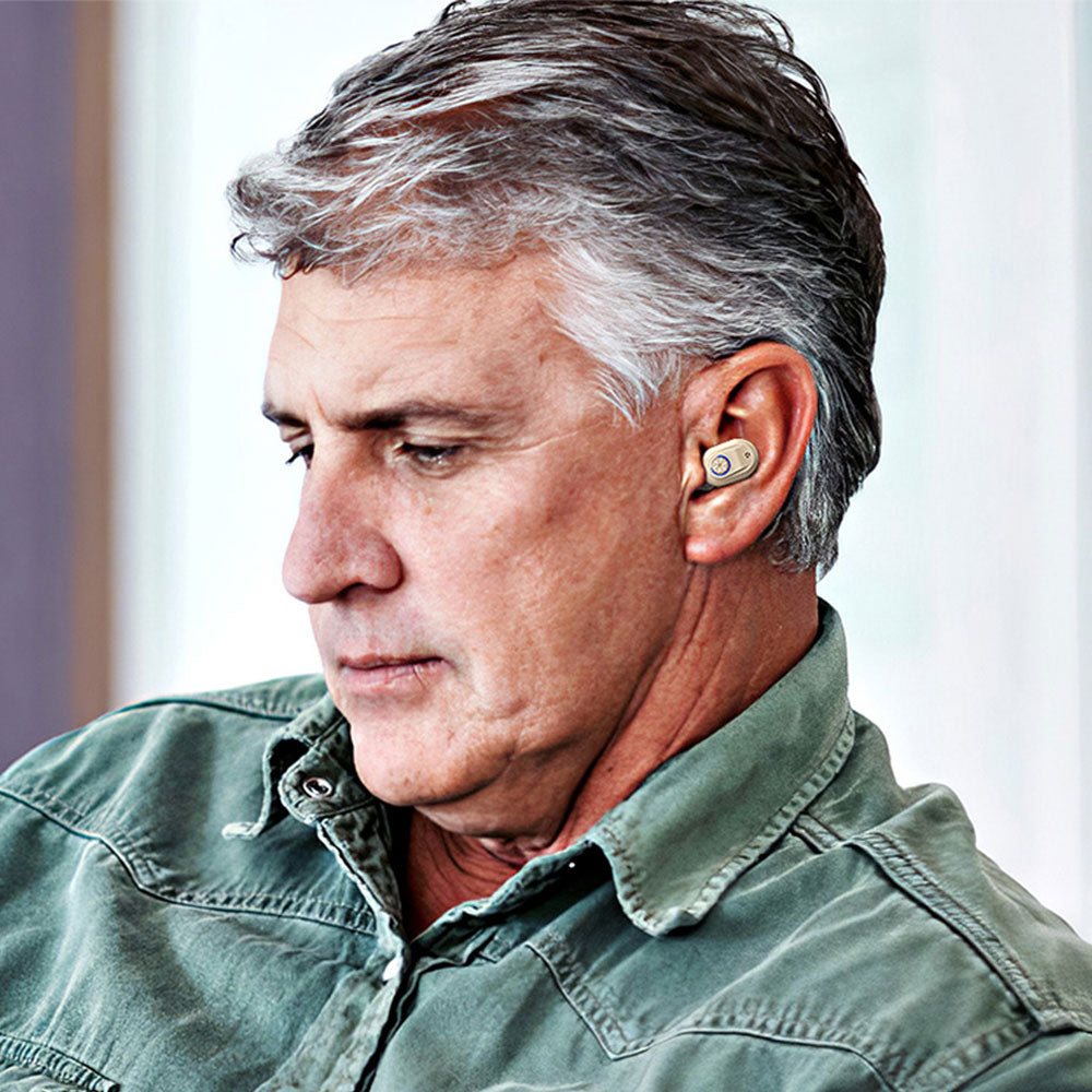 1 Pair Invisible Digital Hearing Aids Rechargeable Mini Sound Enhancer Amplifier