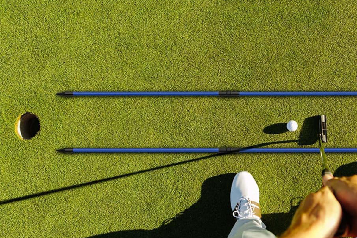 3-Section Golf Alignment Stick Foldable Swing Training Aid