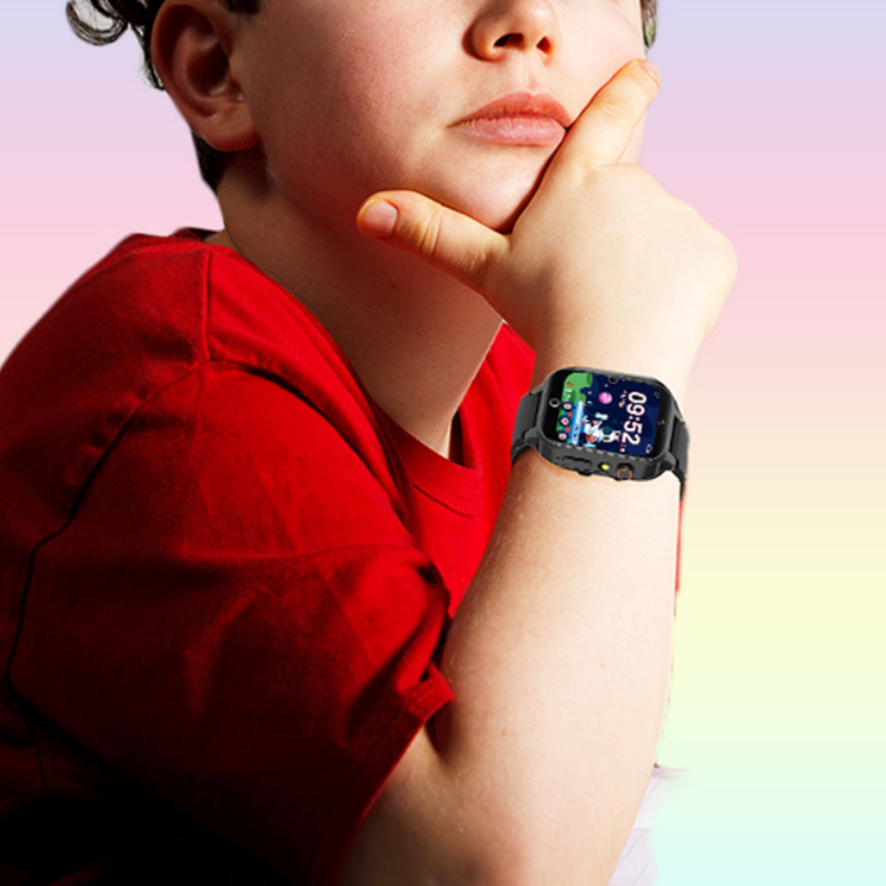 Kids Smart Watch Touch Screen Elastic Strap Smartwatch with Video Camera Pedometer
