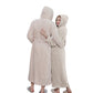 Winter Long Flannel Hooded Bath Robe